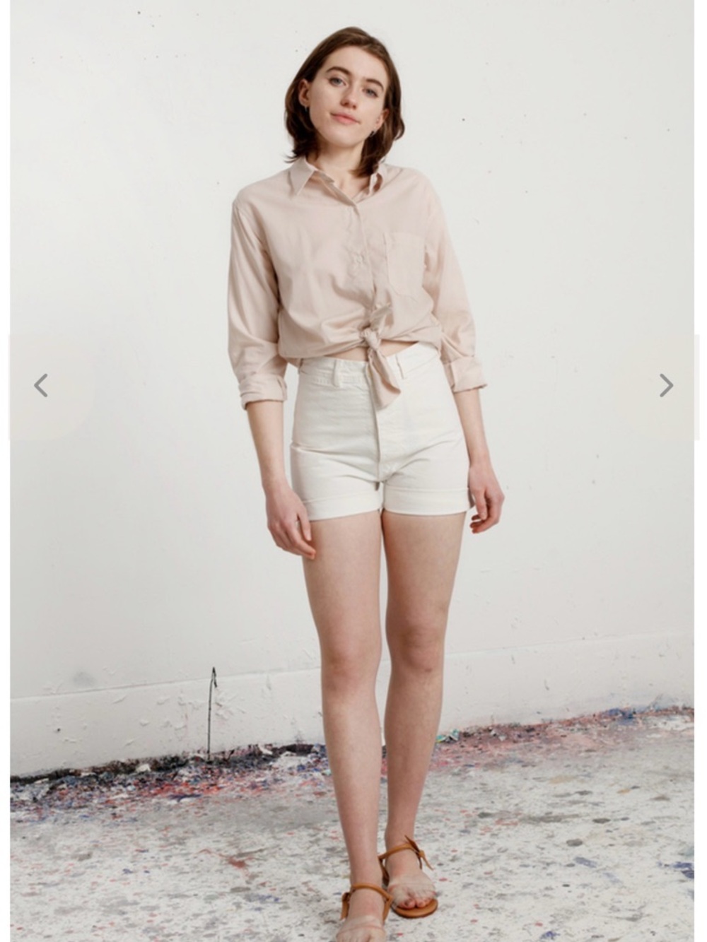 Jesse Kamm High Waist Sailor Shorts in Organic Cotton